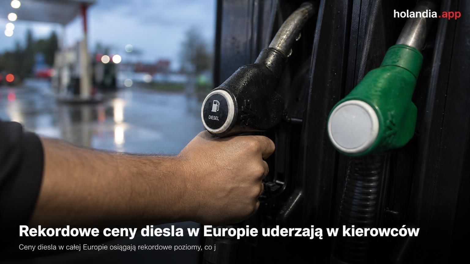 Rekordowe ceny diesla w Europie uderzają w kierowców
