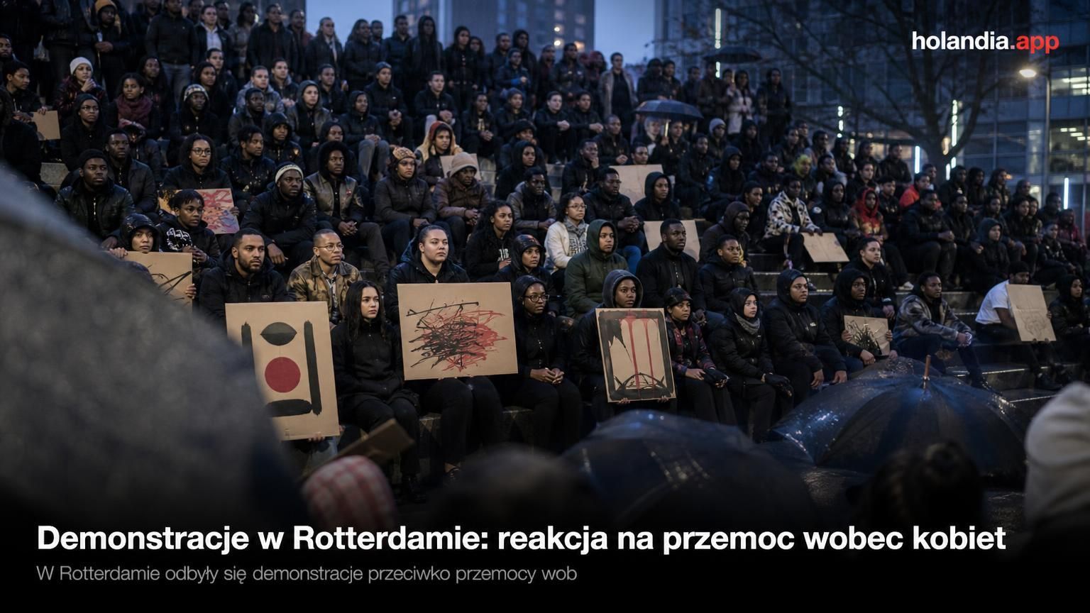Demonstracje w Rotterdamie: reakcja na przemoc wobec kobiet