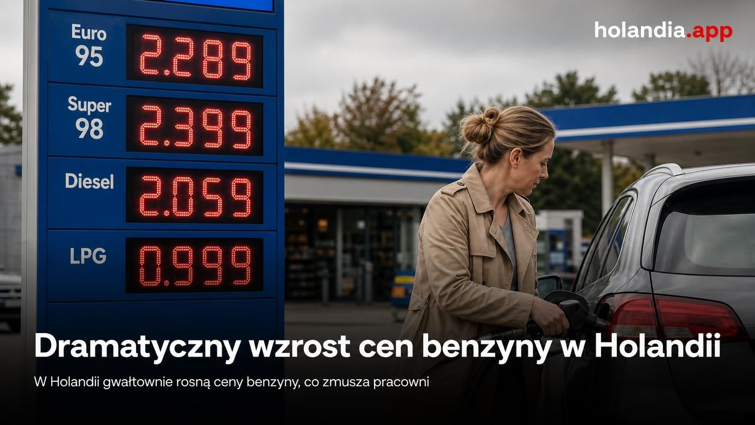 Dramatyczny wzrost cen benzyny w Holandii