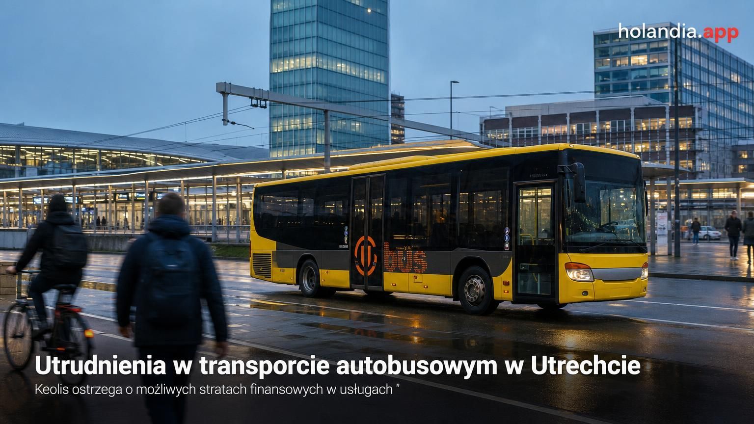 Utrudnienia w transporcie autobusowym w Utrechcie