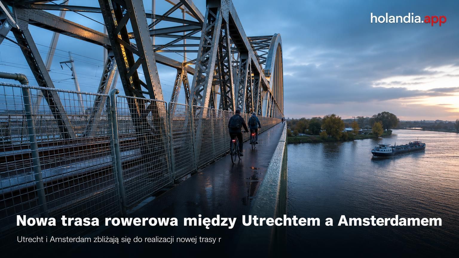 Nowa trasa rowerowa między Utrechtem a Amsterdamem