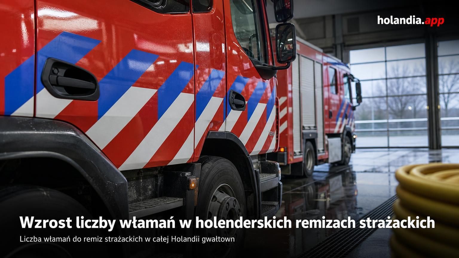 Wzrost liczby włamań w holenderskich remizach strażackich