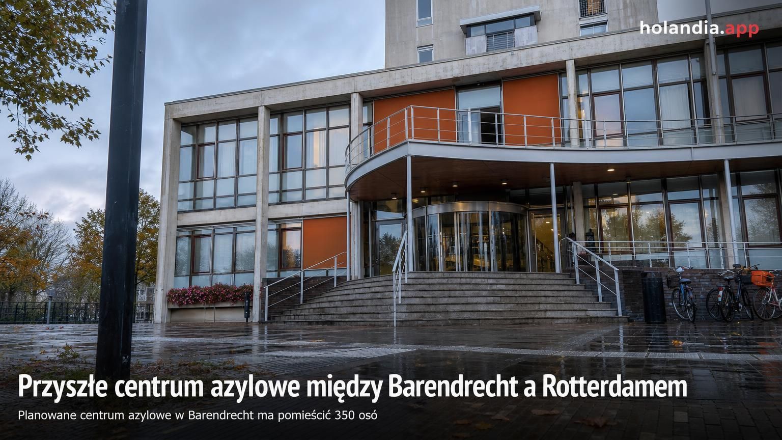 Przyszłe centrum azylowe między Barendrecht a Rotterdamem