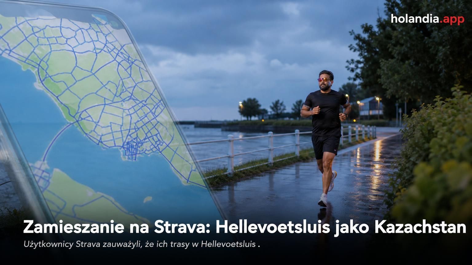 Zamieszanie na Strava: Hellevoetsluis jako Kazachstan