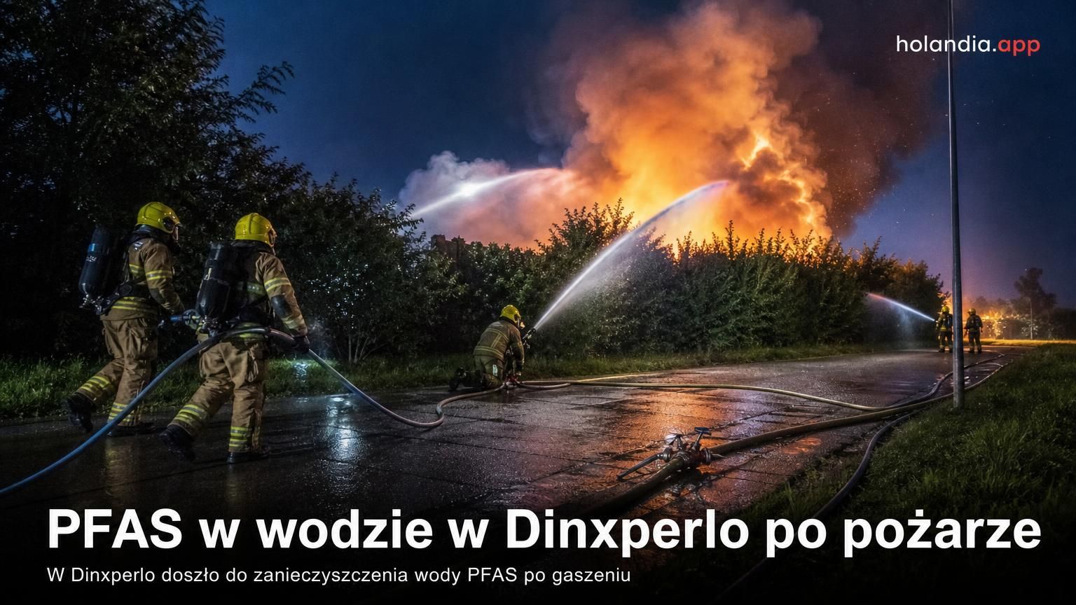 PFAS w wodzie w Dinxperlo po pożarze