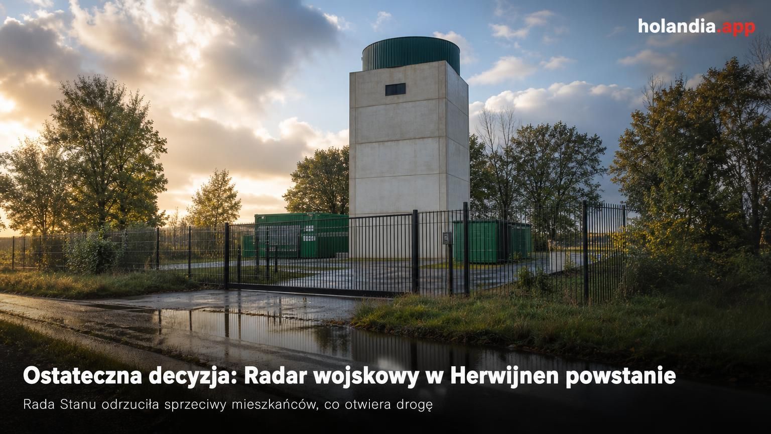 Ostateczna decyzja: Radar wojskowy w Herwijnen powstanie