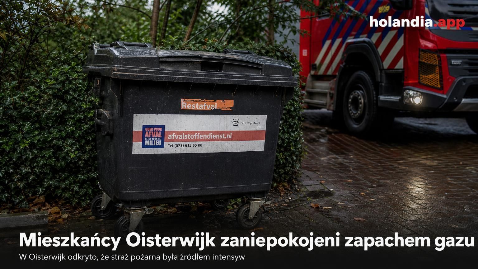 Mieszkańcy Oisterwijk zaniepokojeni zapachem gazu