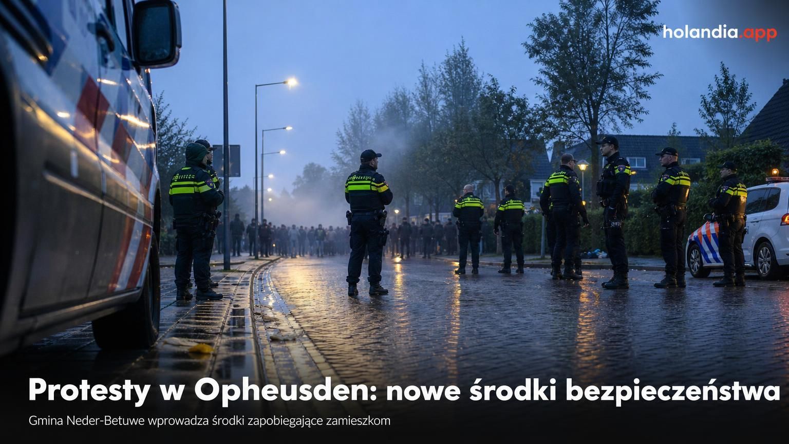 Protesty w Opheusden: nowe środki bezpieczeństwa