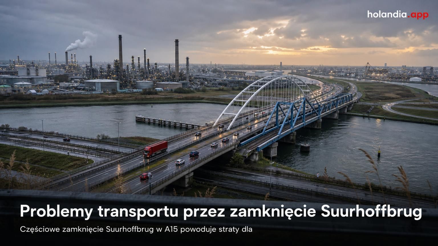 Problemy transportu przez zamknięcie Suurhoffbrug
