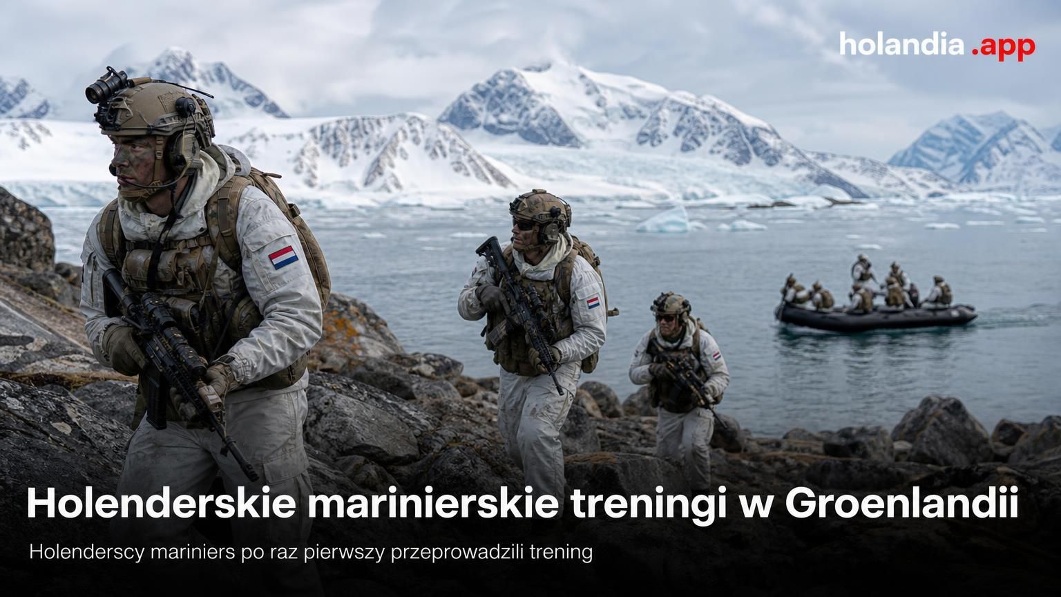 Holenderskie marinierskie treningi w Groenlandii