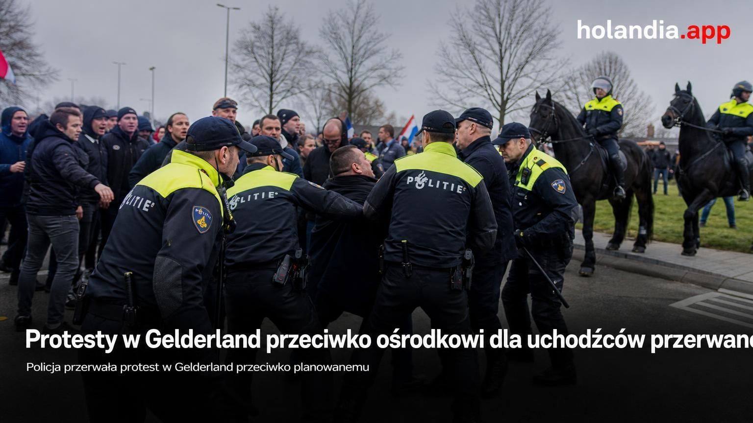 Protesty w Gelderland przeciwko ośrodkowi dla uchodźców przerwane