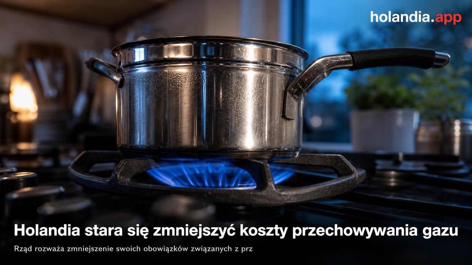 Holandia stara się zmniejszyć koszty przechowywania gazu