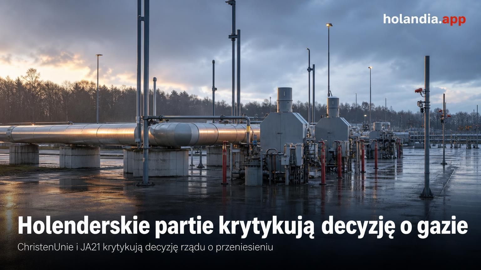 Holenderskie partie krytykują decyzję o gazie