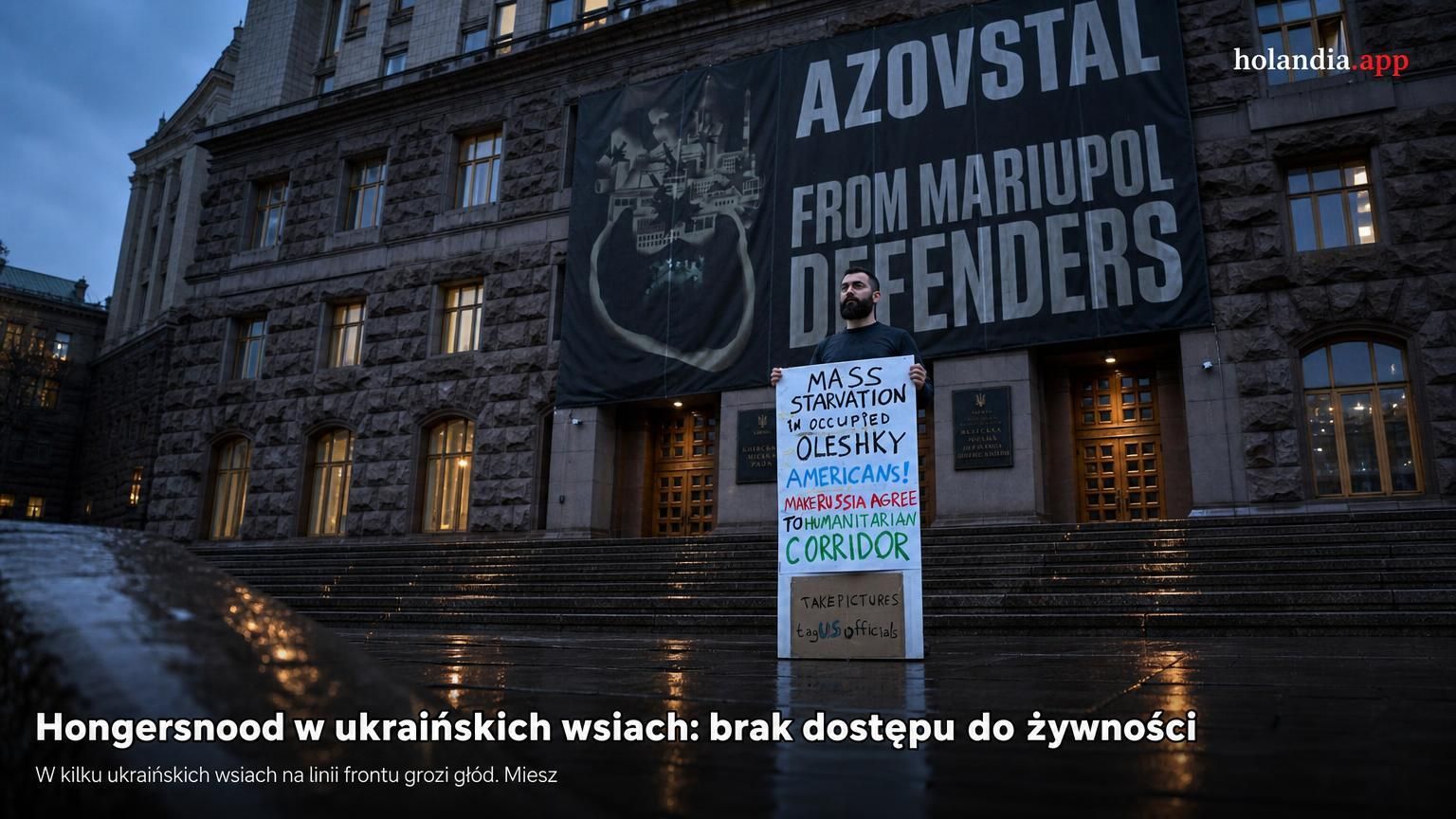 Hongersnood w ukraińskich wsiach: brak dostępu do żywności