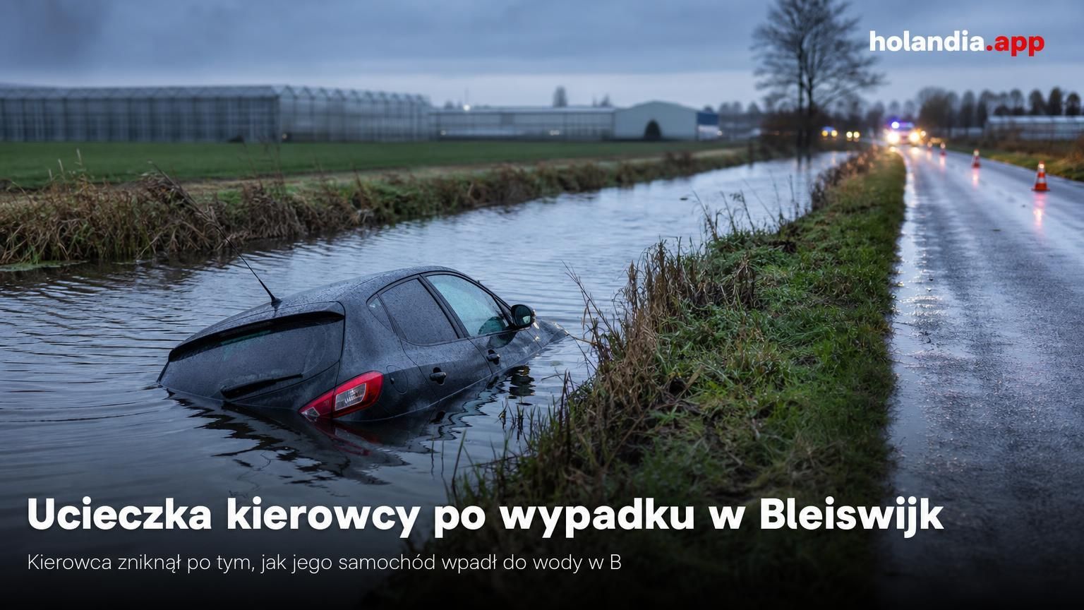 Ucieczka kierowcy po wypadku w Bleiswijk