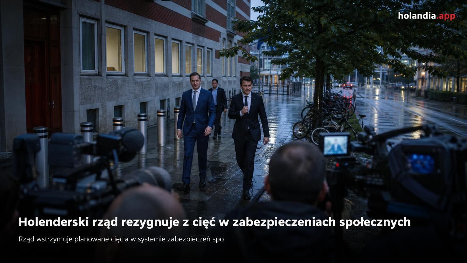 Holenderski rząd rezygnuje z cięć w zabezpieczeniach społecznych