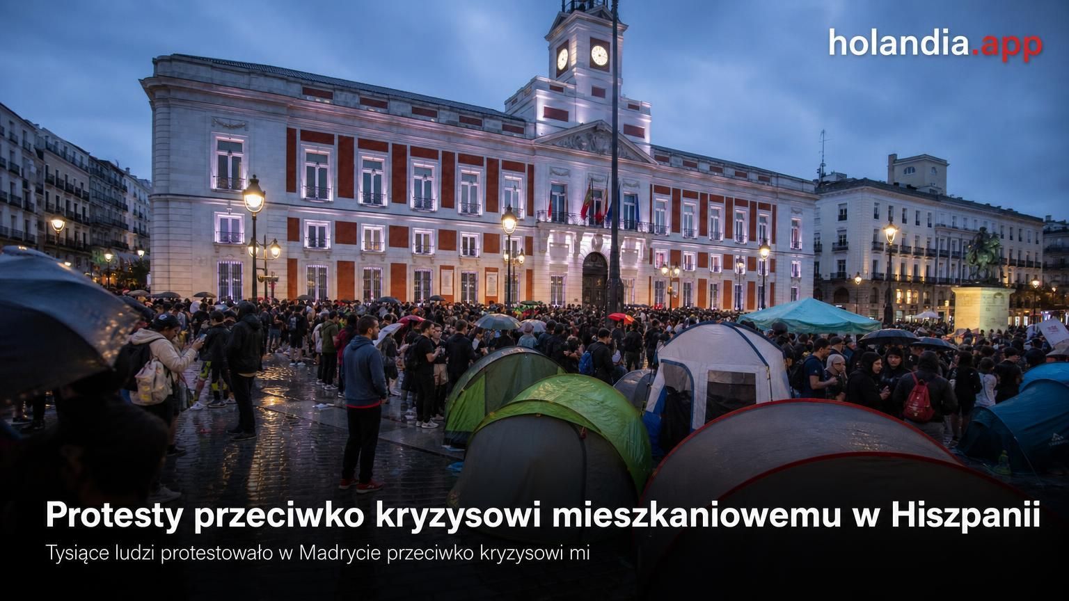 Protesty przeciwko kryzysowi mieszkaniowemu w Hiszpanii