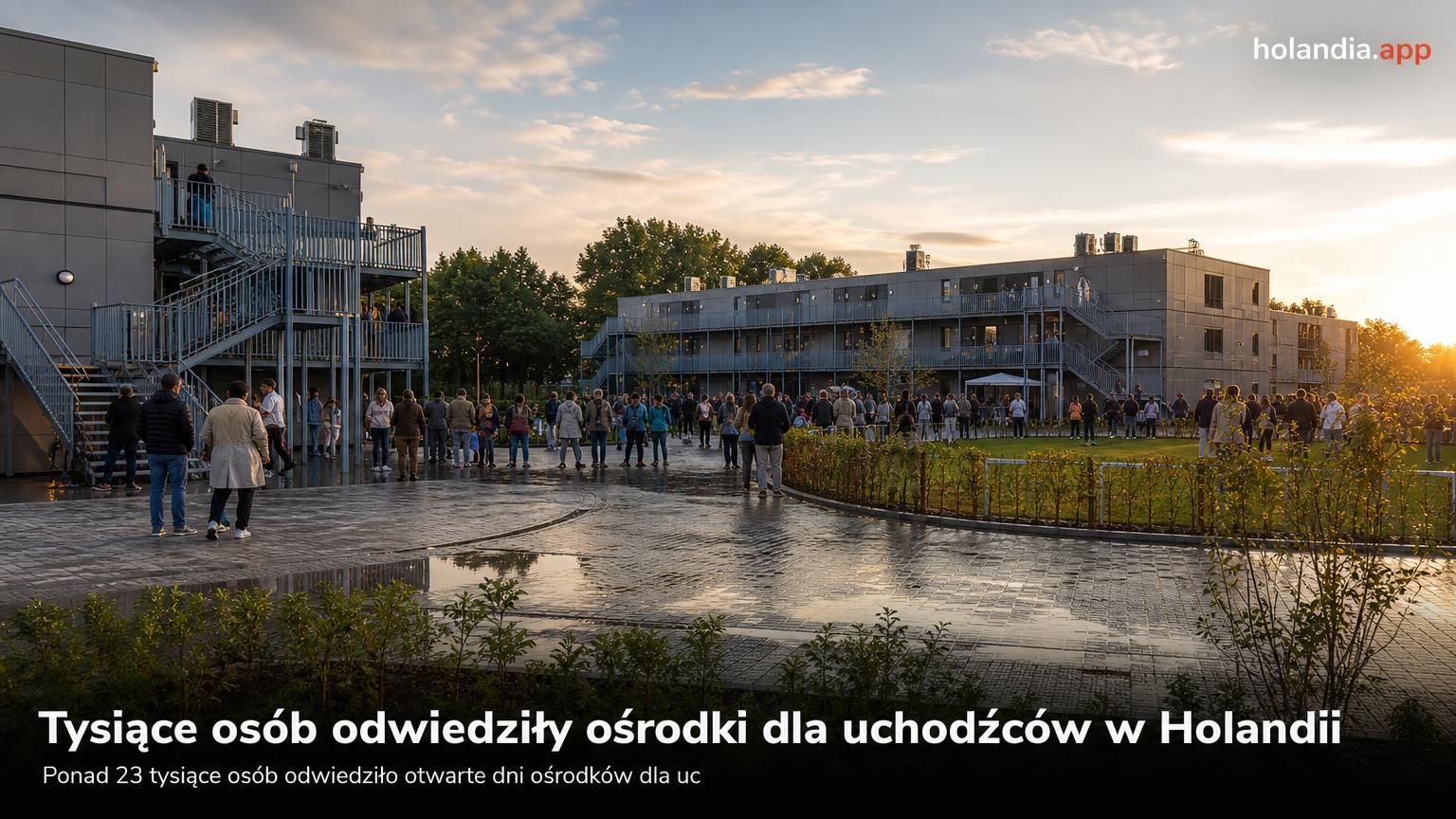 Tysiące osób odwiedziły ośrodki dla uchodźców w Holandii