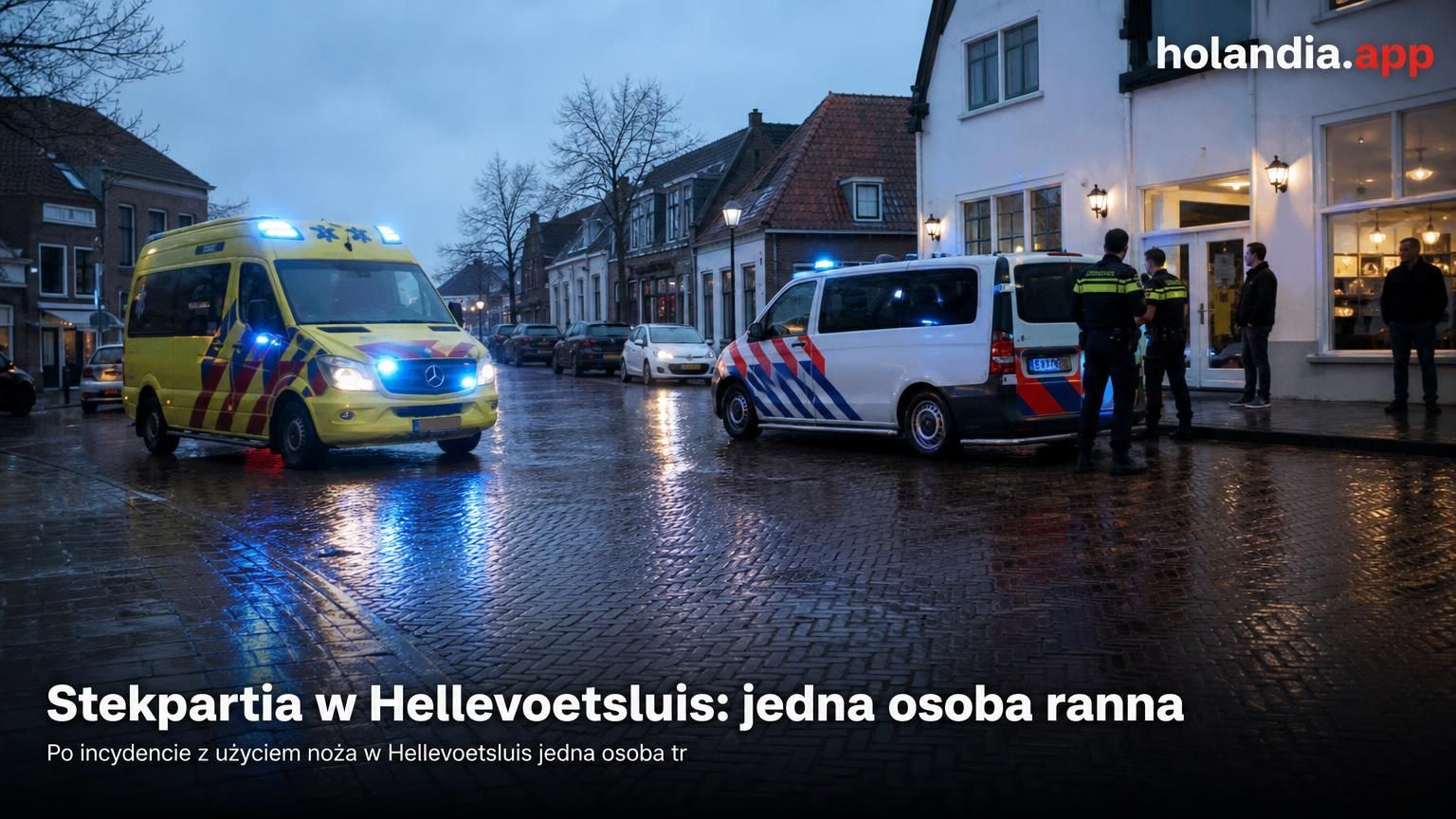 Stekpartia w Hellevoetsluis: jedna osoba ranna