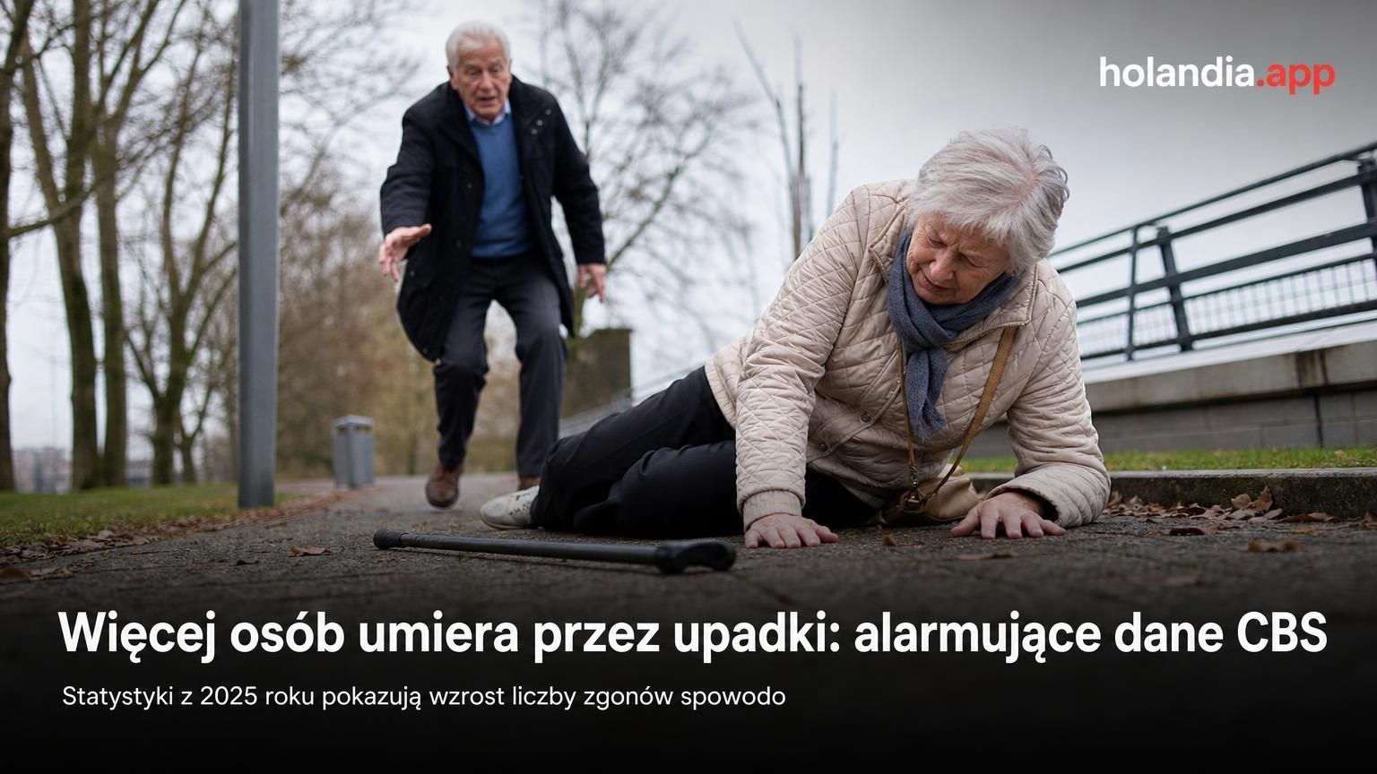 Więcej osób umiera przez upadki: alarmujące dane CBS