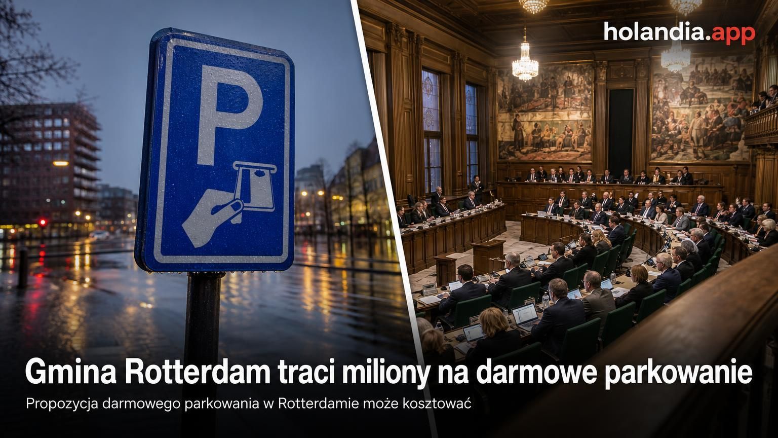 Gmina Rotterdam traci miliony na darmowe parkowanie