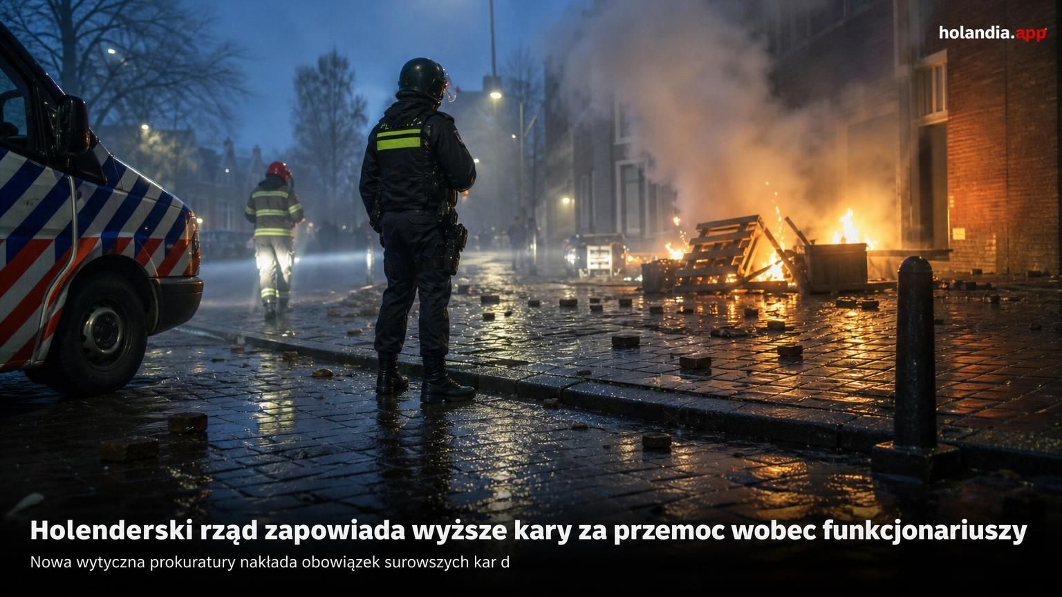 Holenderski rząd zapowiada wyższe kary za przemoc wobec funkcjonariuszy