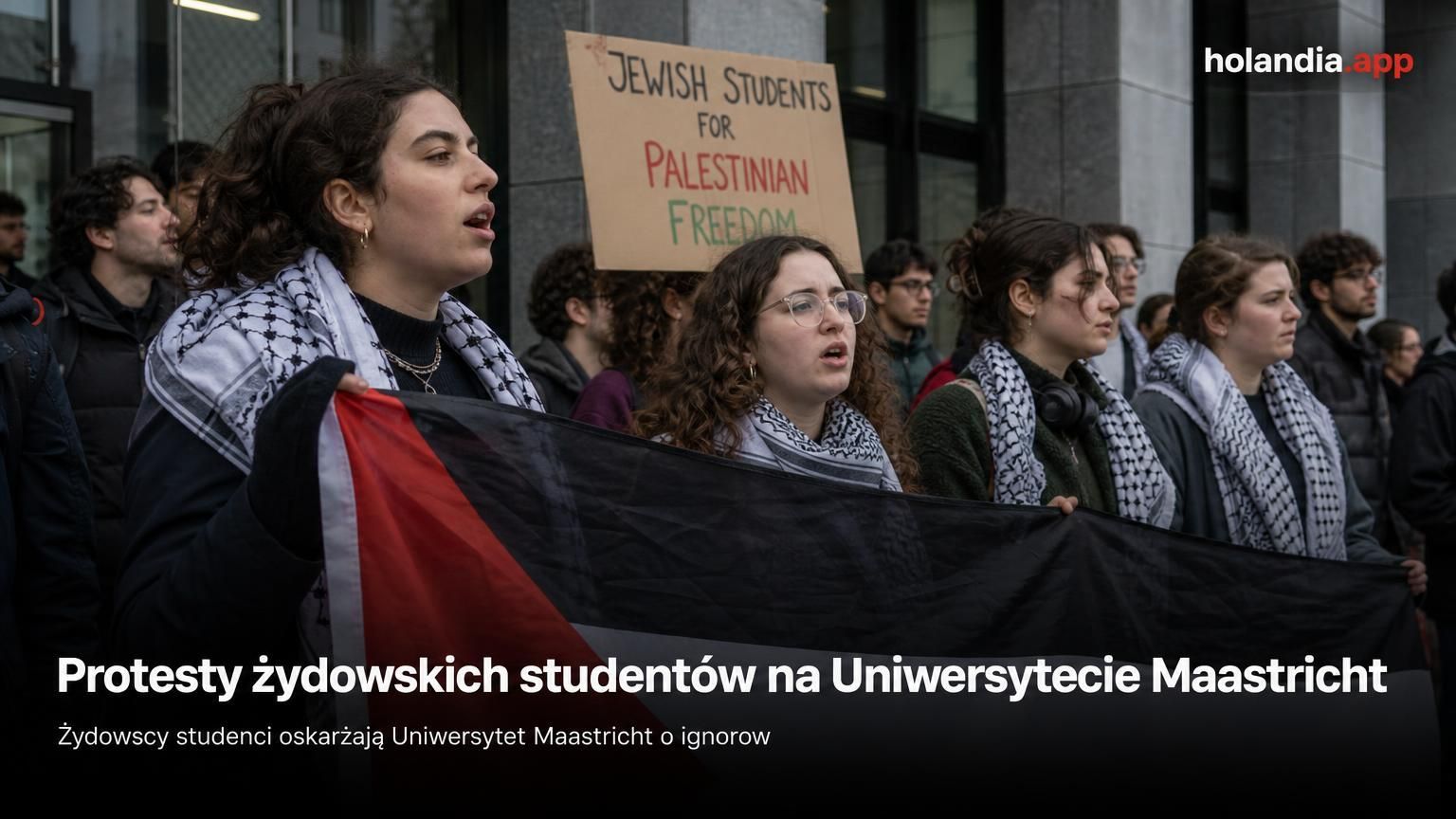 Protesty żydowskich studentów na Uniwersytecie Maastricht