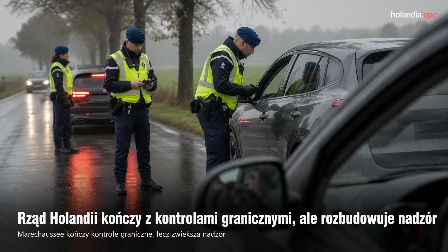 Marechaussee kończy kontrole graniczne, lecz poszerza uprawnienia