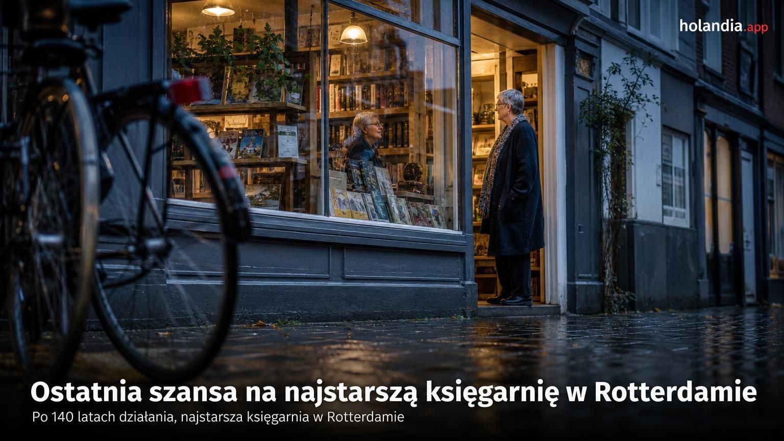 Ostatnia szansa na najstarszą księgarnię w Rotterdamie
