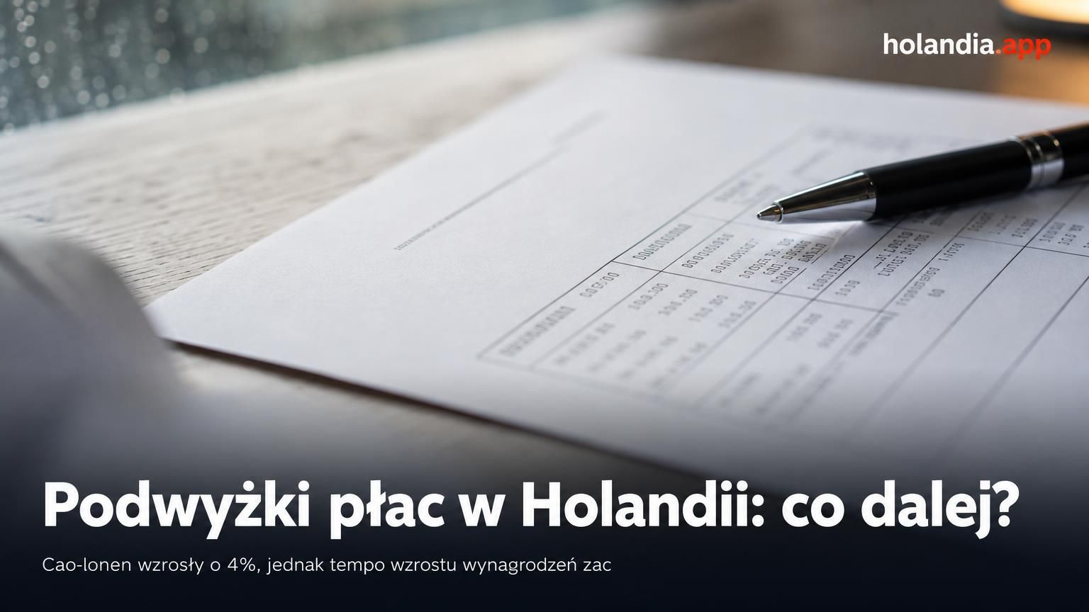 Podwyżki płac w Holandii: co dalej?