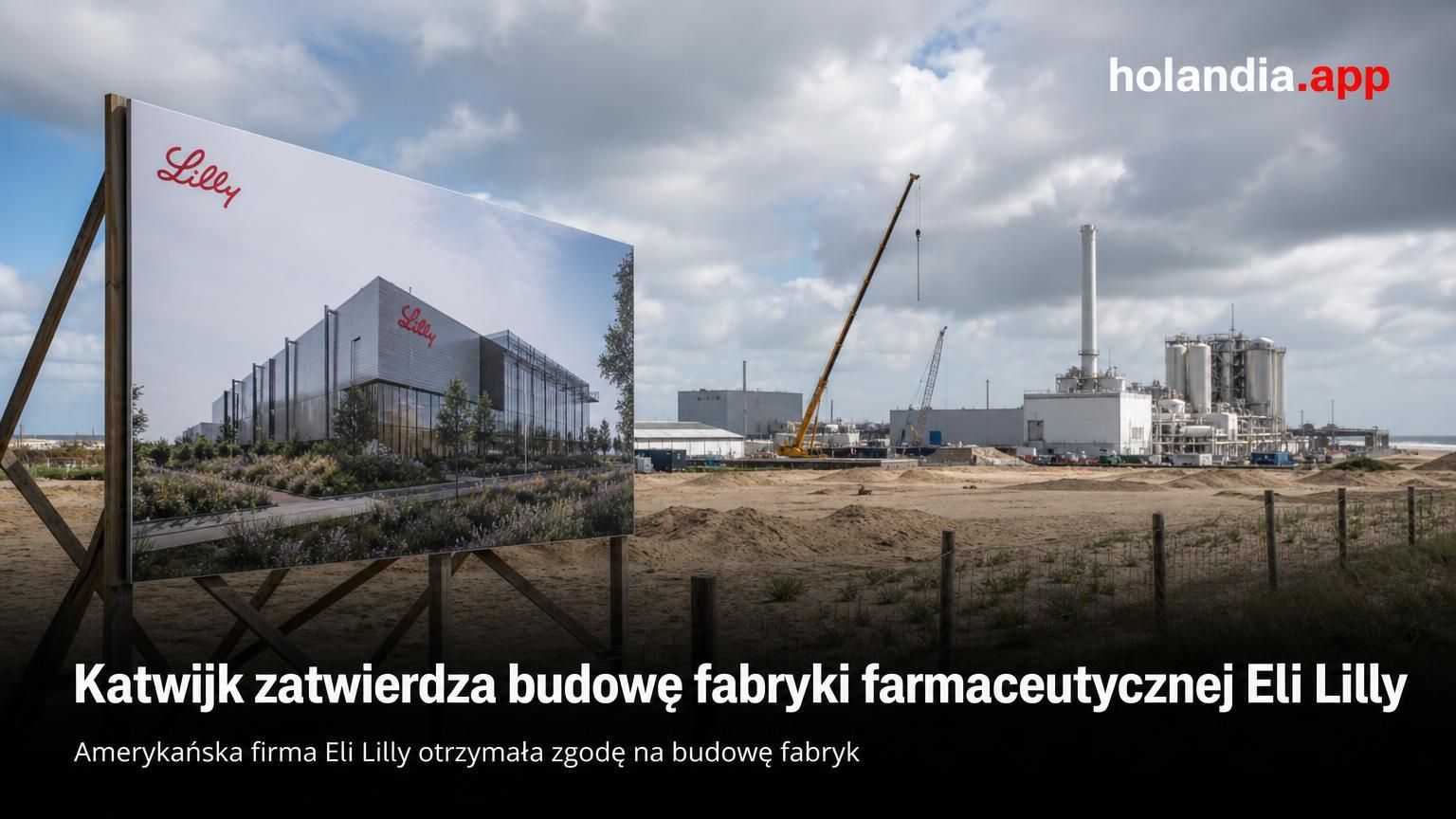 Katwijk zatwierdza budowę fabryki farmaceutycznej Eli Lilly