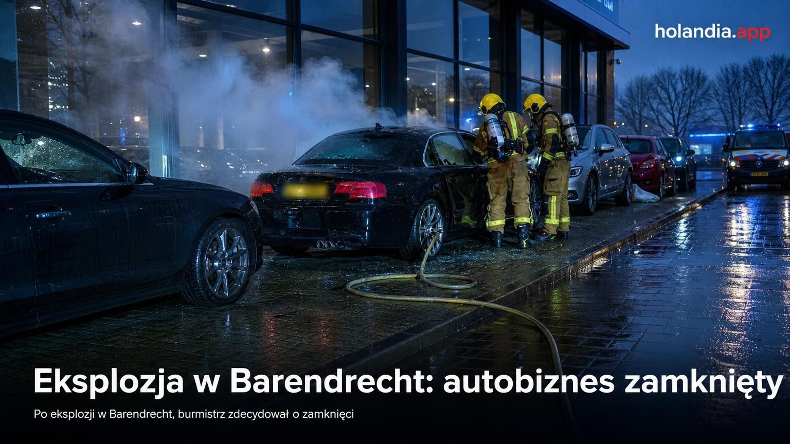 Eksplozja w Barendrecht: autobiznes zamknięty