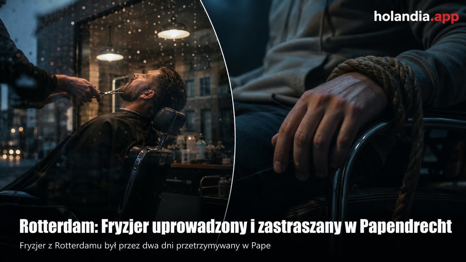 Rotterdam: Fryzjer uprowadzony i zastraszany w Papendrecht