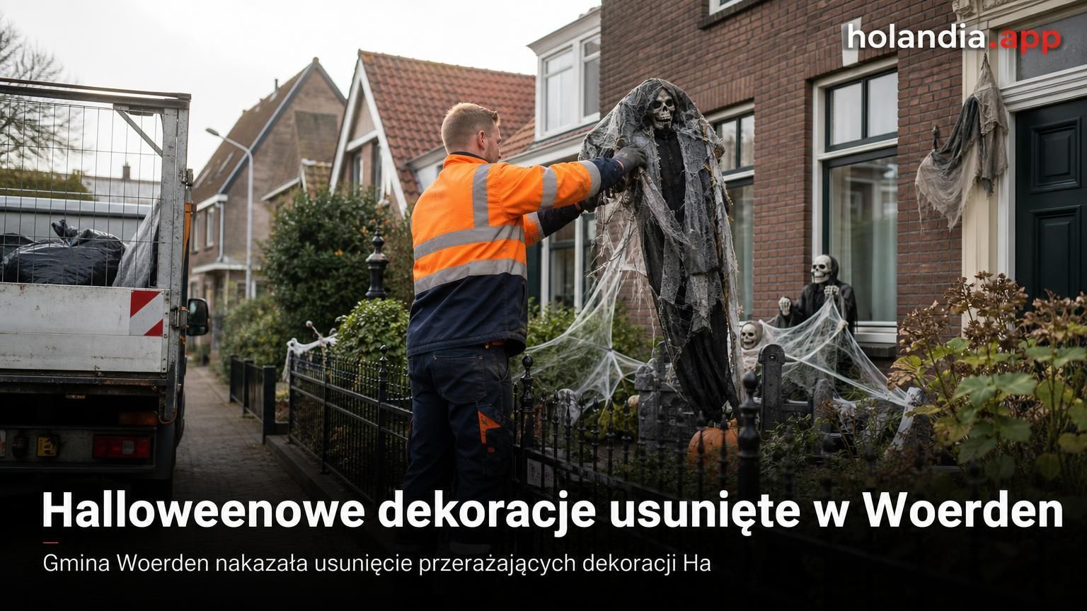 Halloweenowe dekoracje usunięte w Woerden