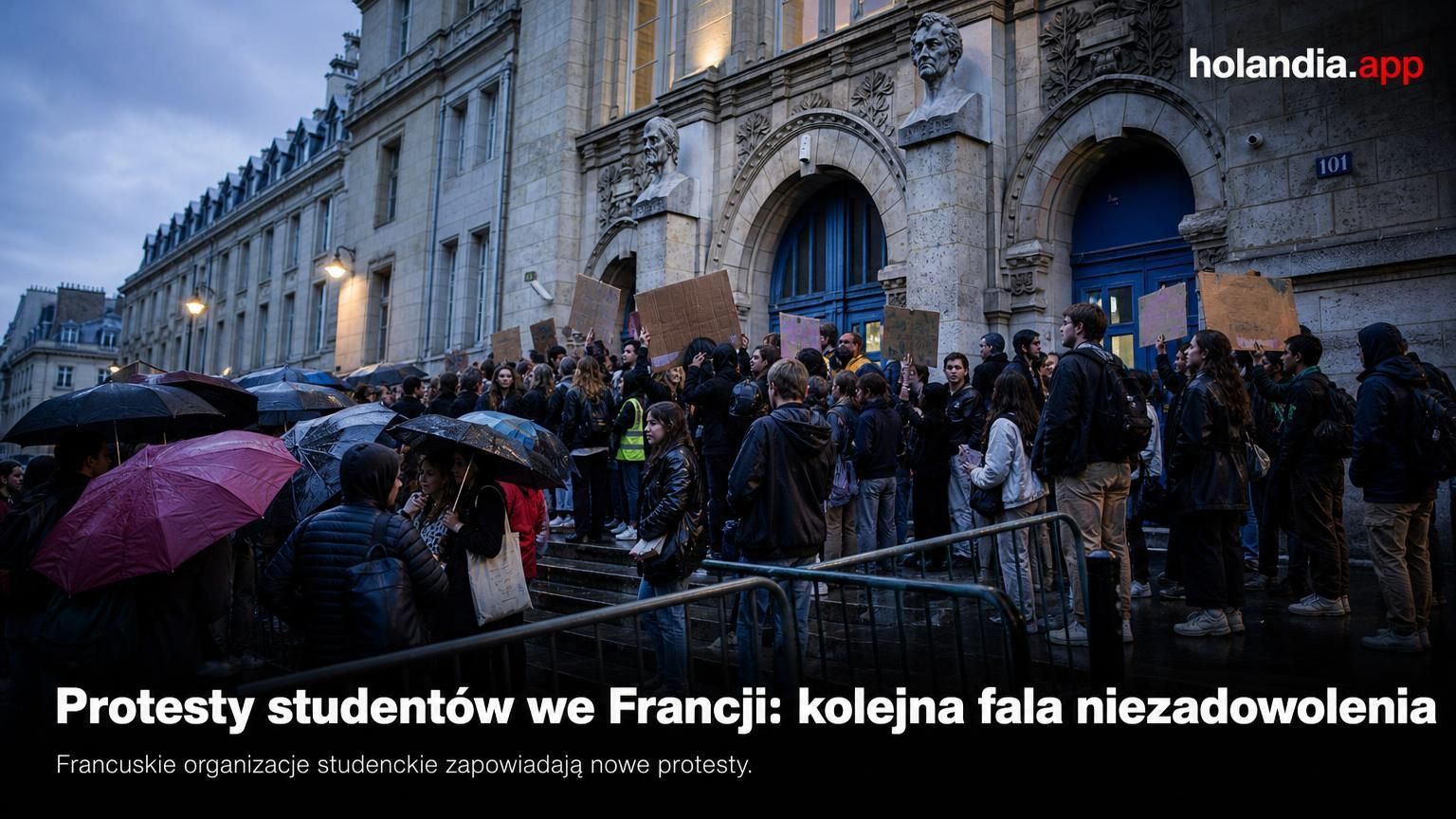 Protesty studentów we Francji: kolejna fala niezadowolenia