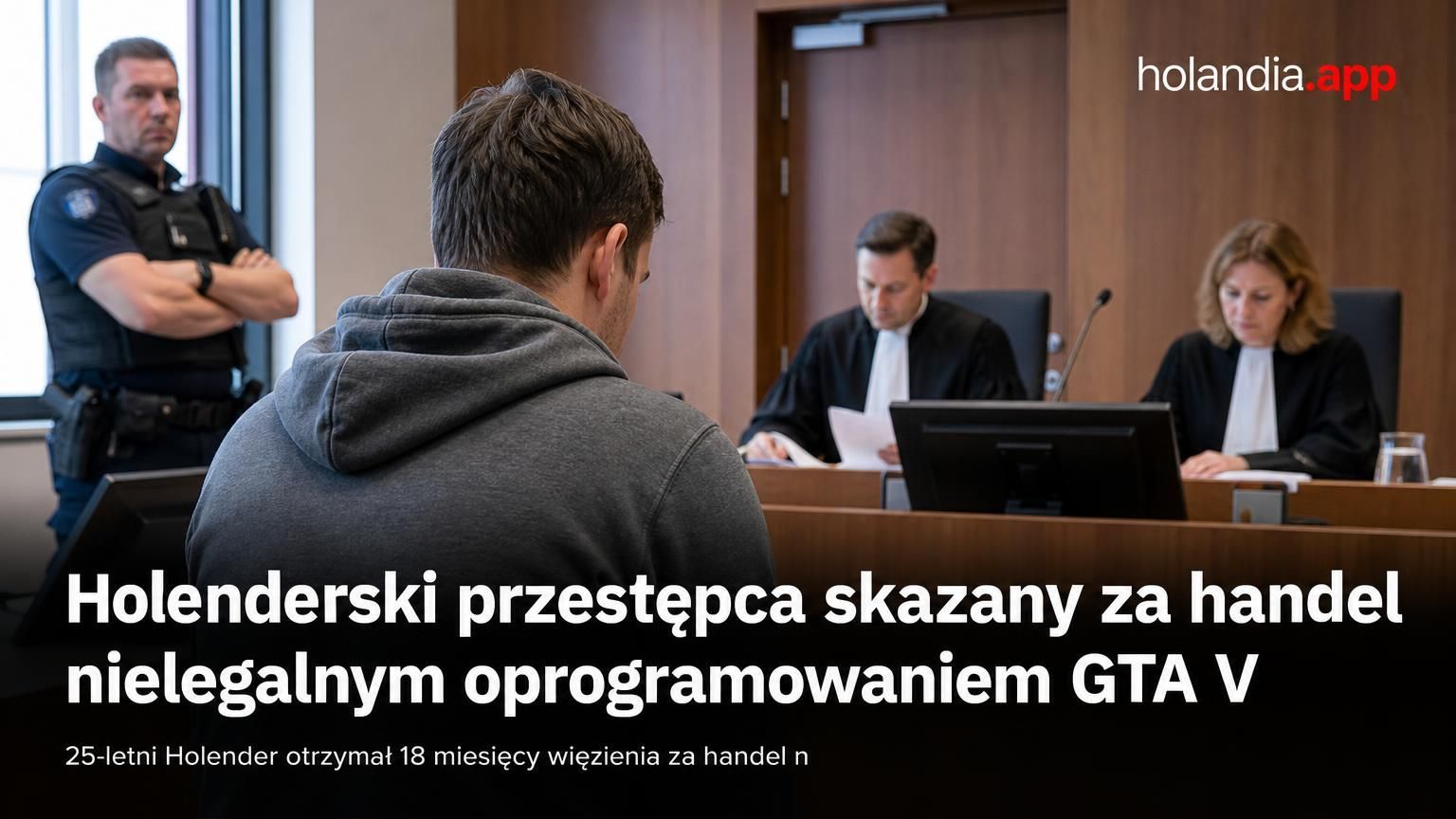 Holenderski przestępca skazany za handel nielegalnym oprogramowaniem GTA V