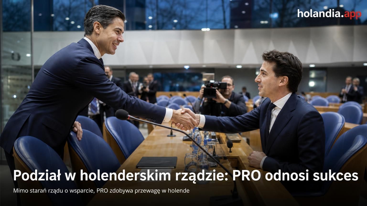 Podział w holenderskim rządzie: PRO odnosi sukces