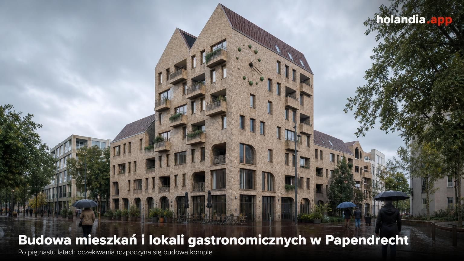 Budowa mieszkań i lokali gastronomicznych w Papendrecht