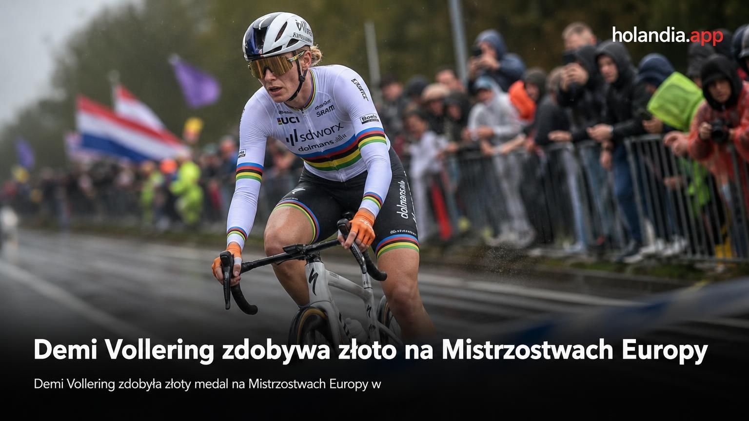 Demi Vollering zdobywa złoto na Mistrzostwach Europy