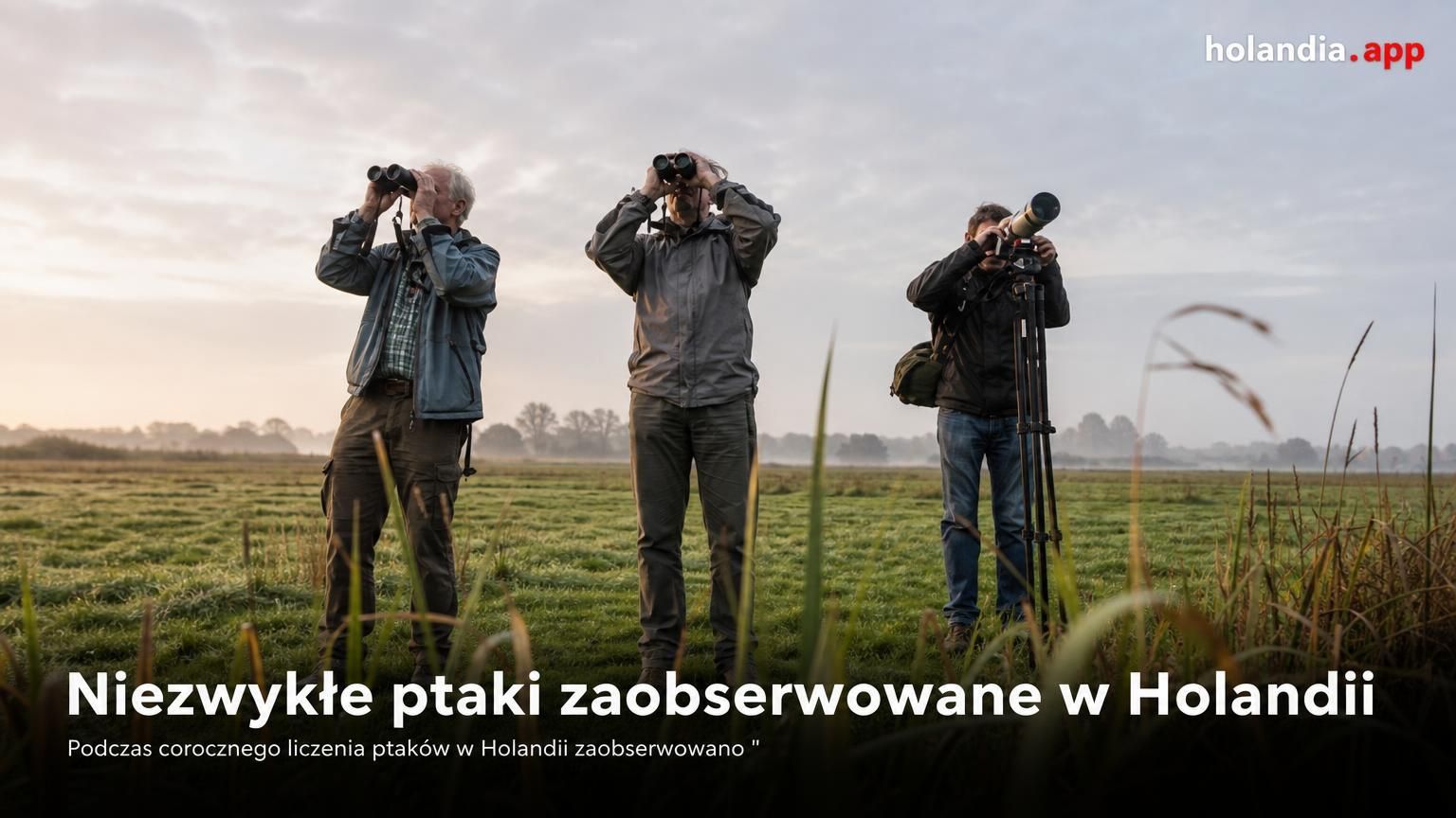 Niezwykłe ptaki zaobserwowane w Holandii