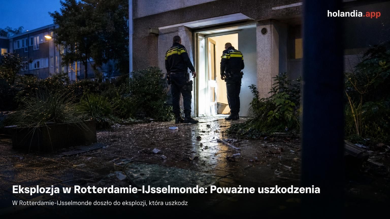Eksplozja w Rotterdamie-IJsselmonde: Poważne uszkodzenia