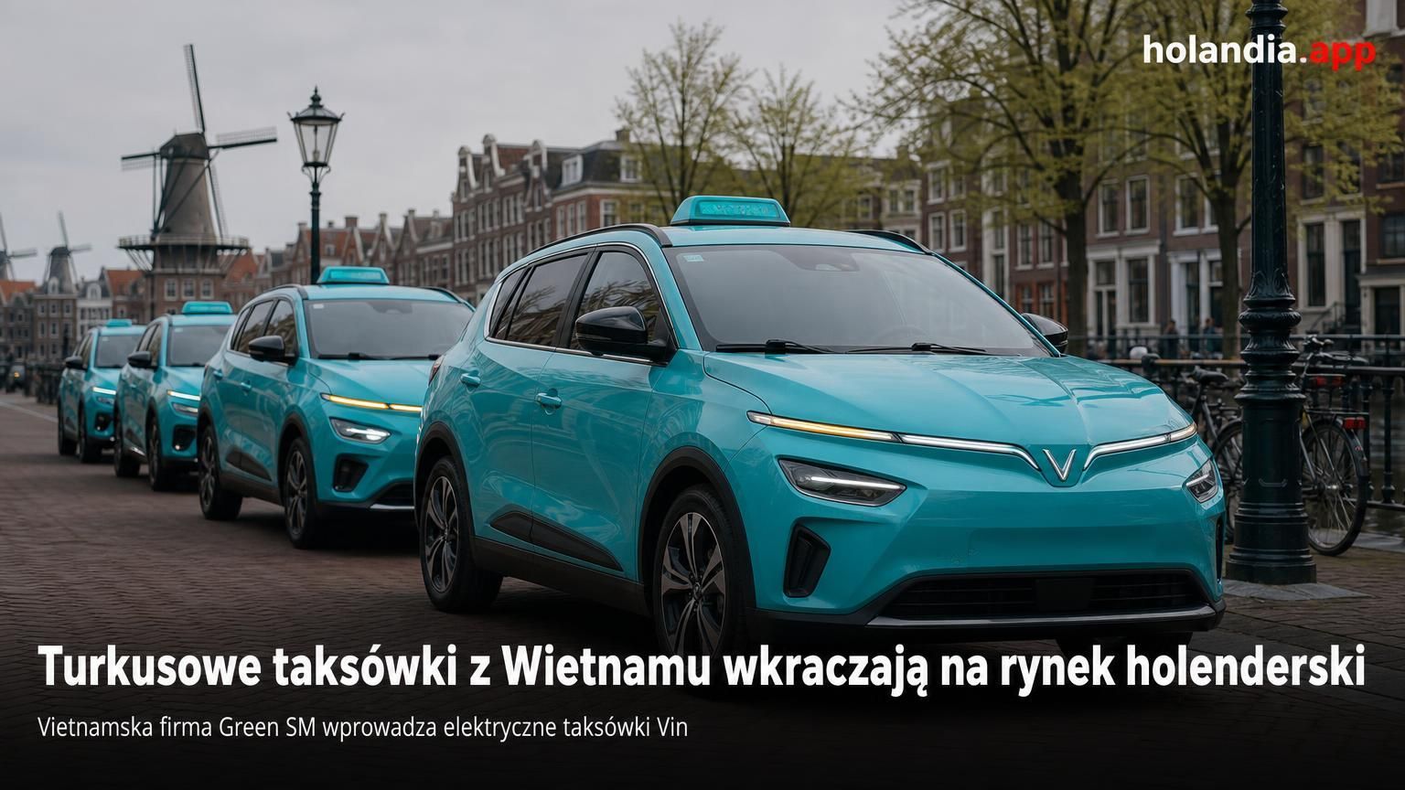 Turkusowe taksówki z Wietnamu wkraczają na rynek holenderski