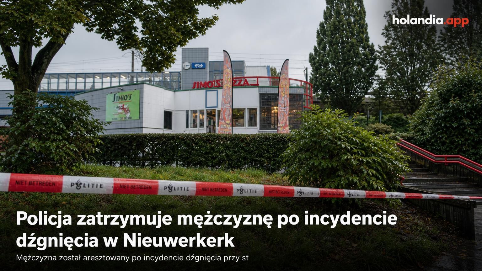 Policja zatrzymuje mężczyznę po incydencie dźgnięcia w Nieuwerkerk