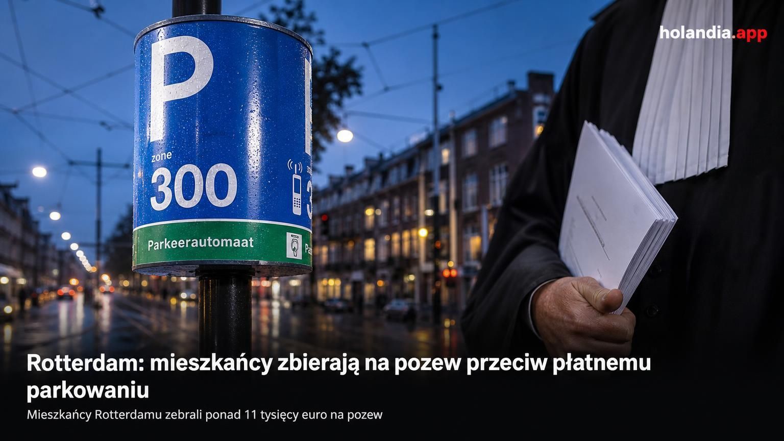 Rotterdam: mieszkańcy zbierają na pozew przeciw płatnemu parkowaniu