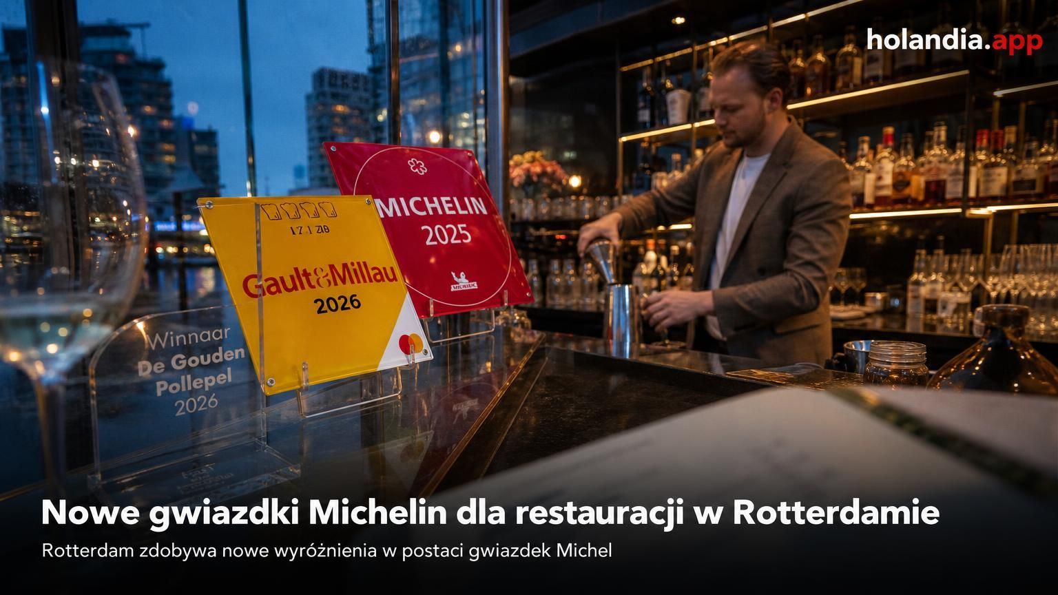 Nowe gwiazdki Michelin dla restauracji w Rotterdamie