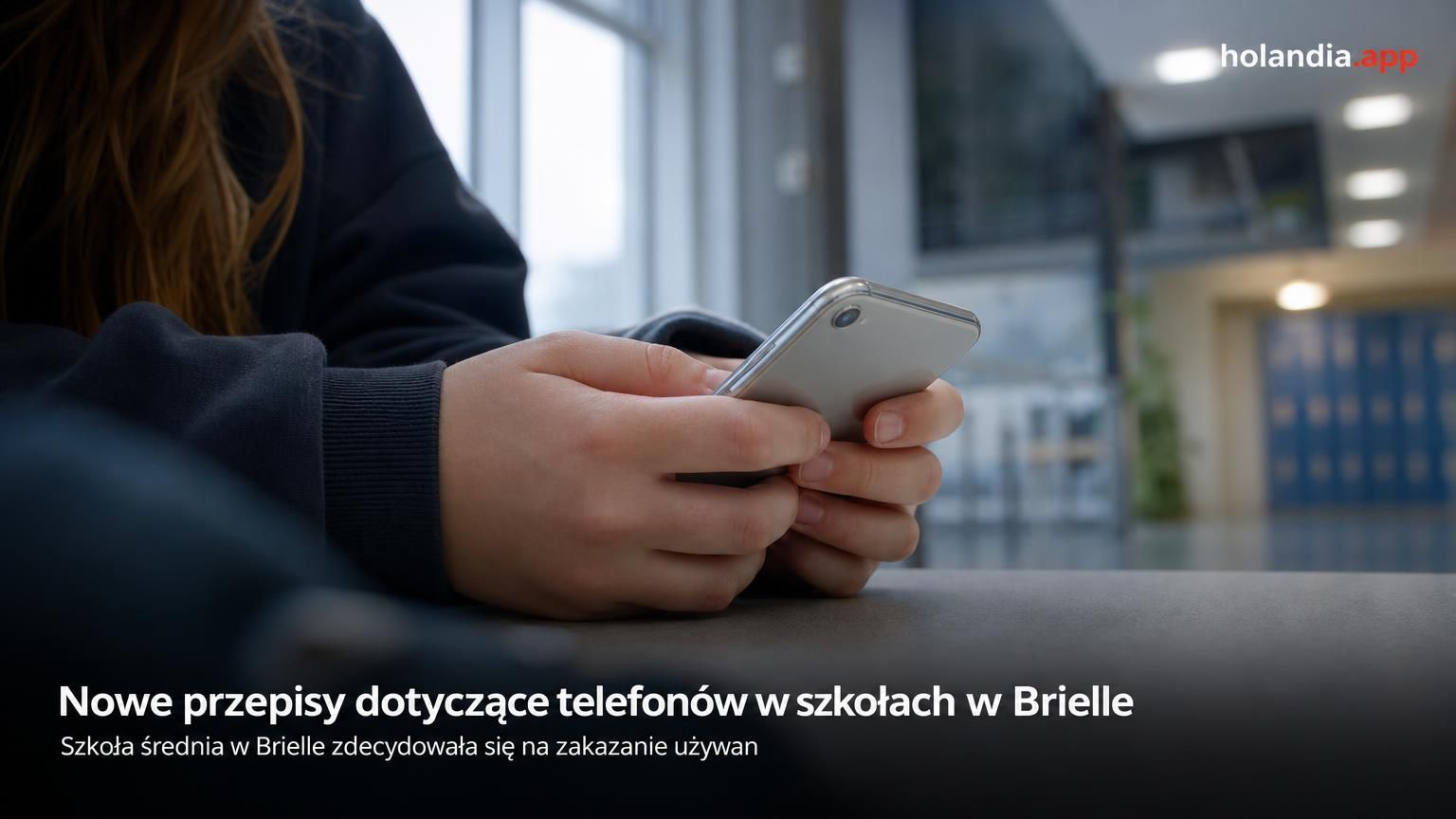 Zakaz używania telefonów w szkole w Brielle