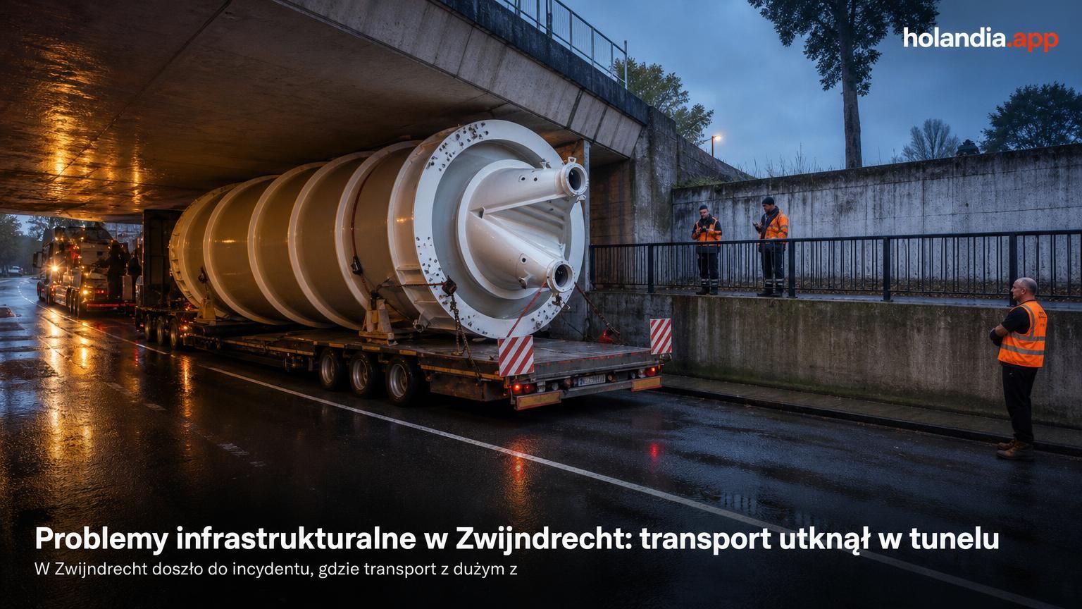 Problemy infrastrukturalne w Zwijndrecht: transport utknął w tunelu