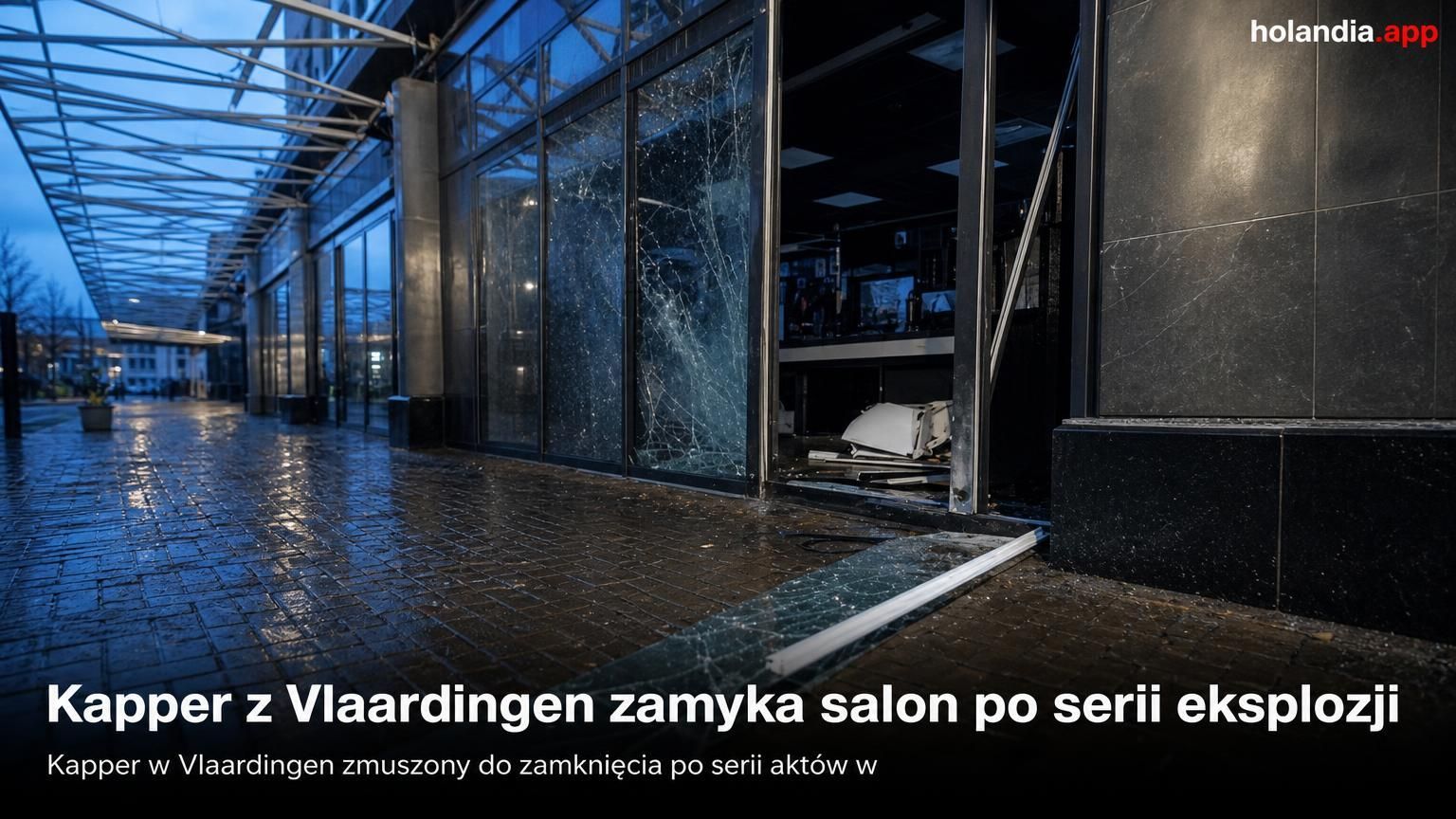 Kapper z Vlaardingen zamyka salon po serii eksplozji