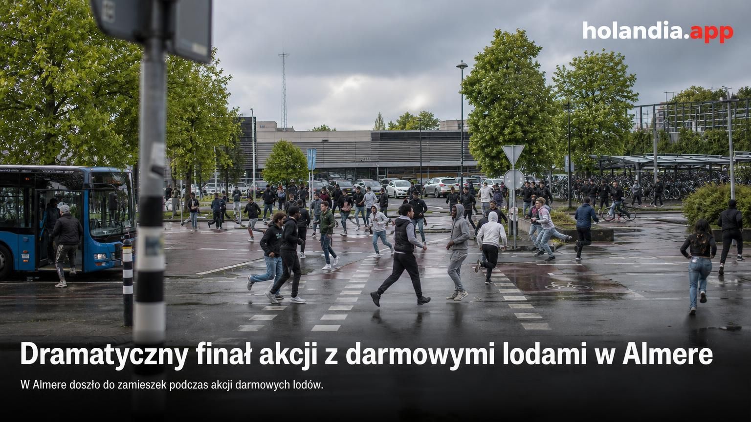 Dramatyczny finał akcji z darmowymi lodami w Almere