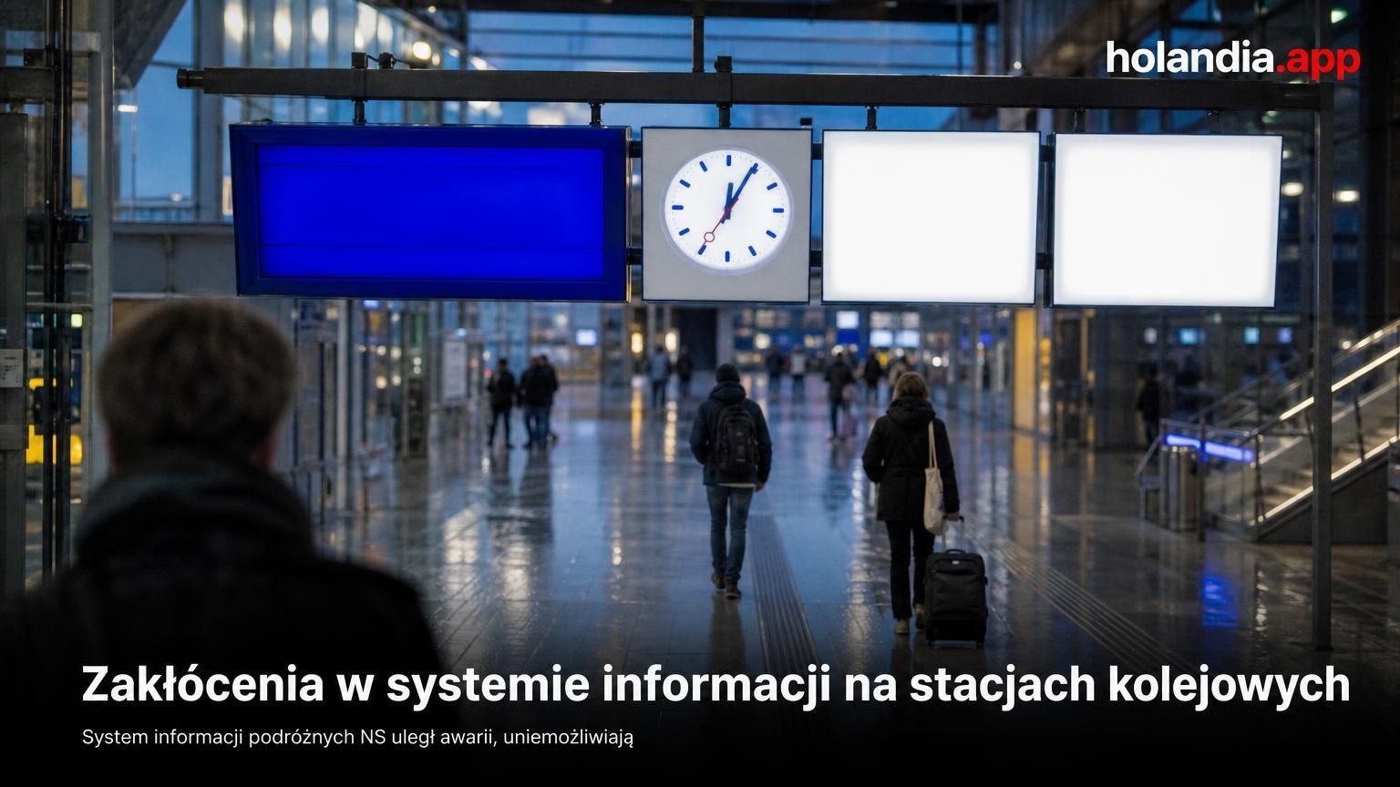 Zakłócenia w systemie informacji na stacjach kolejowych